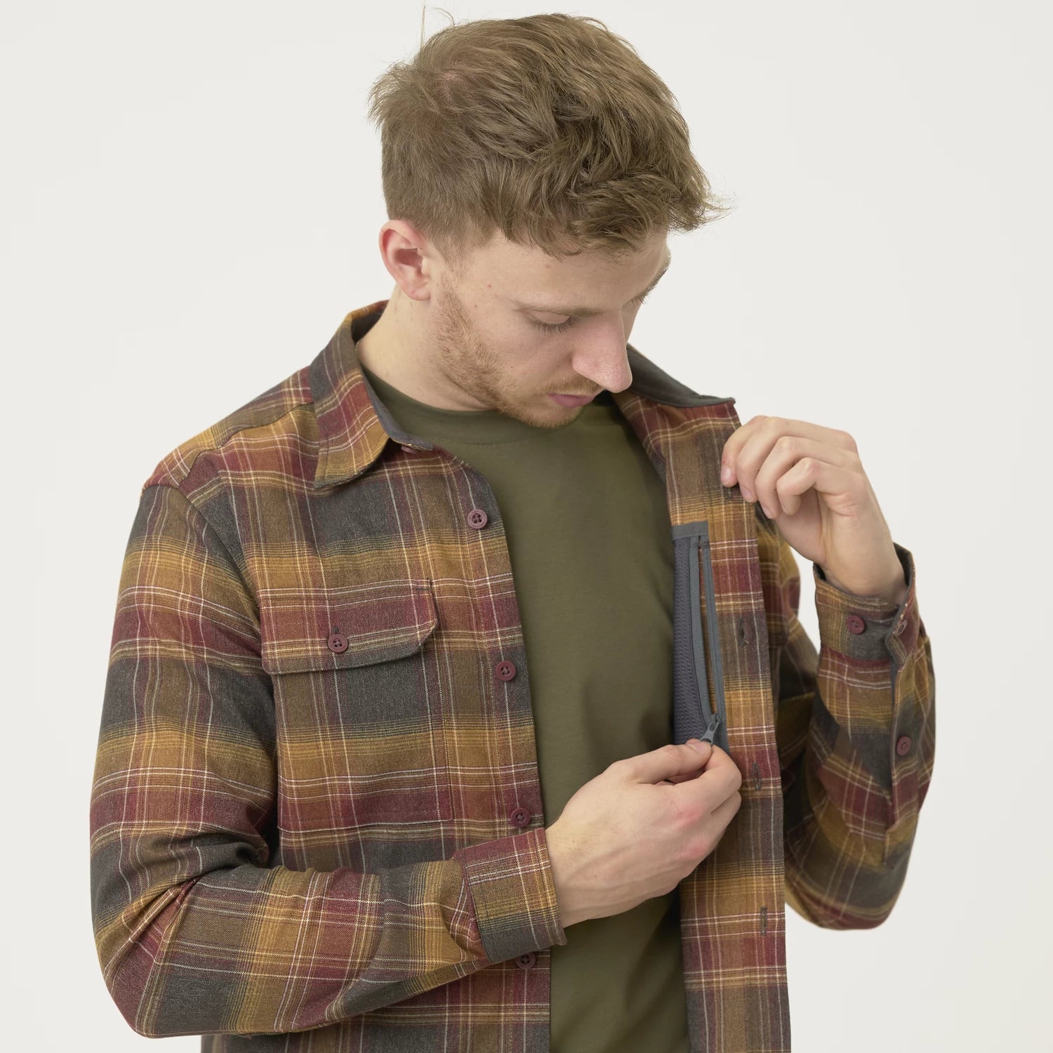 Helikon-Tex GreyMan košeľa, Modrá kamenná kocka – detail 2
