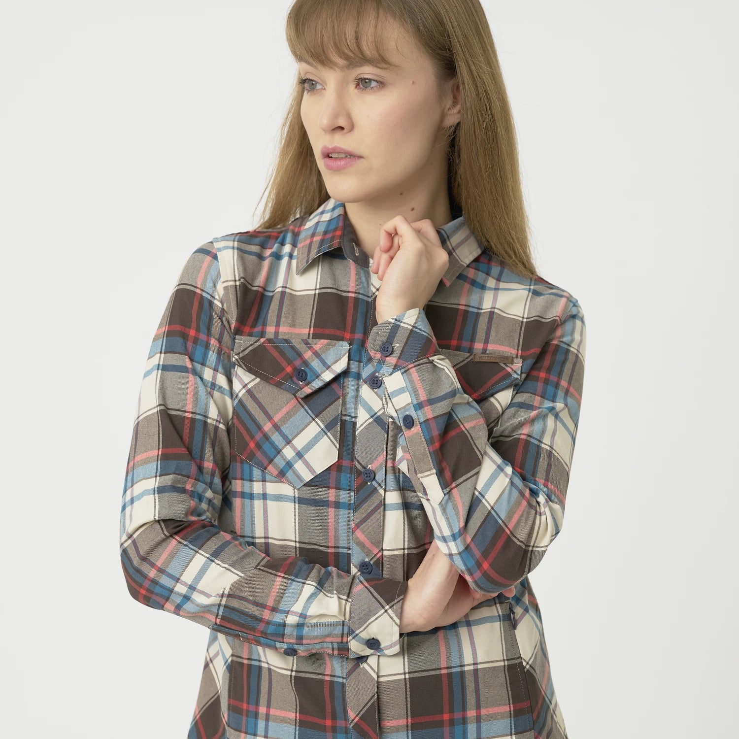 Helikon-Tex Marigold košeľa dámska, Moss Green Checkered – detail 6