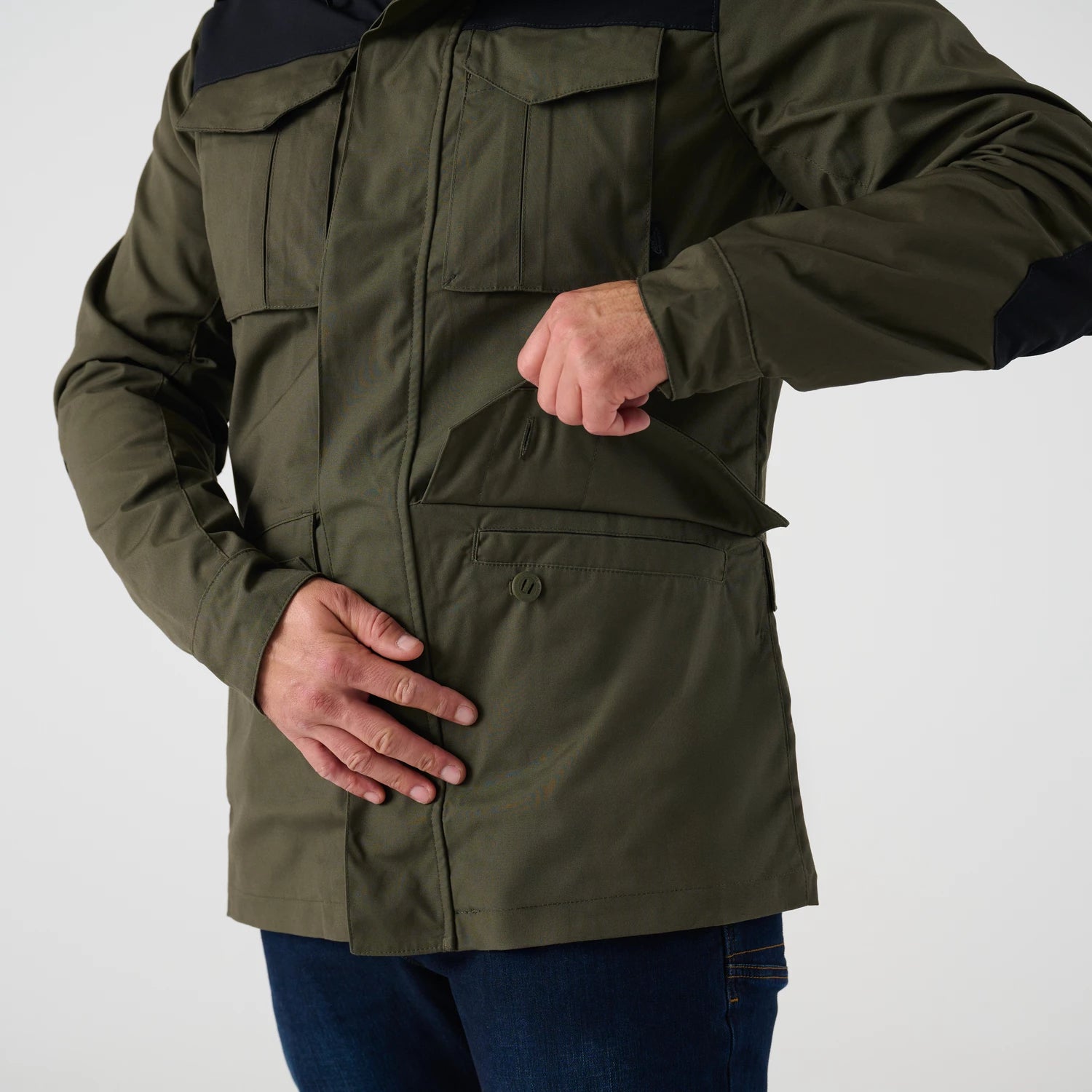 Helikon-Tex Covert M-65 bunda, hnedá / čierna – detail 2
