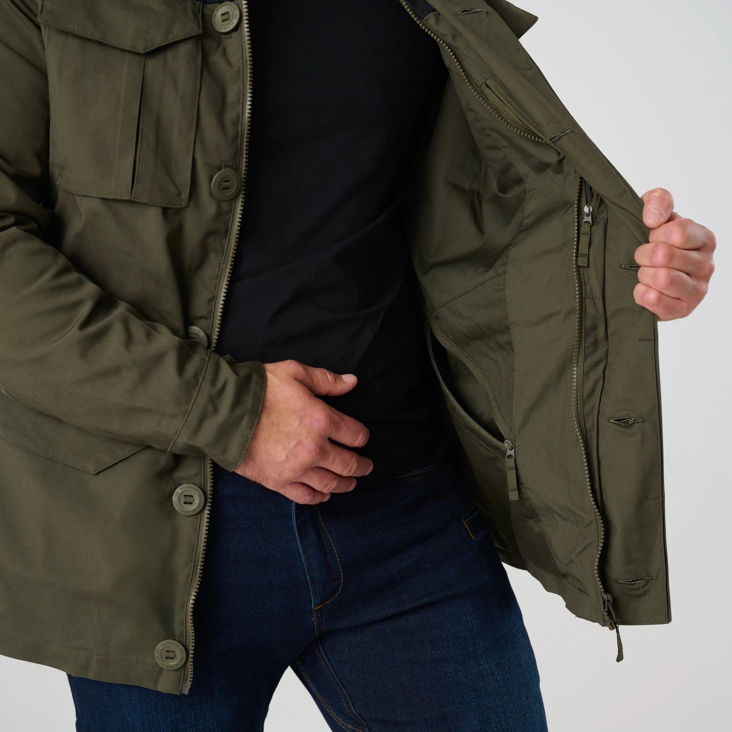 Helikon-Tex Covert M-65 bunda, hnedá / čierna – detail 7