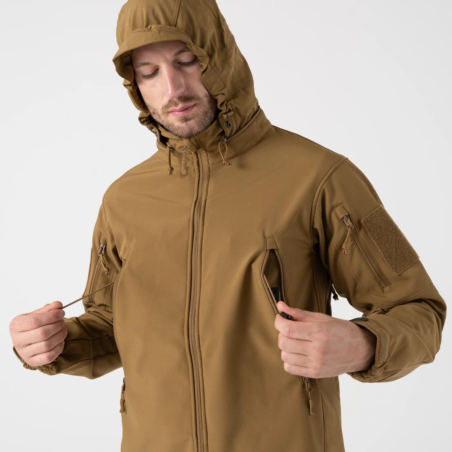 Helikon-Tex GUNFIGHTER bunda Shark Skin, Flecktarn – detail 8