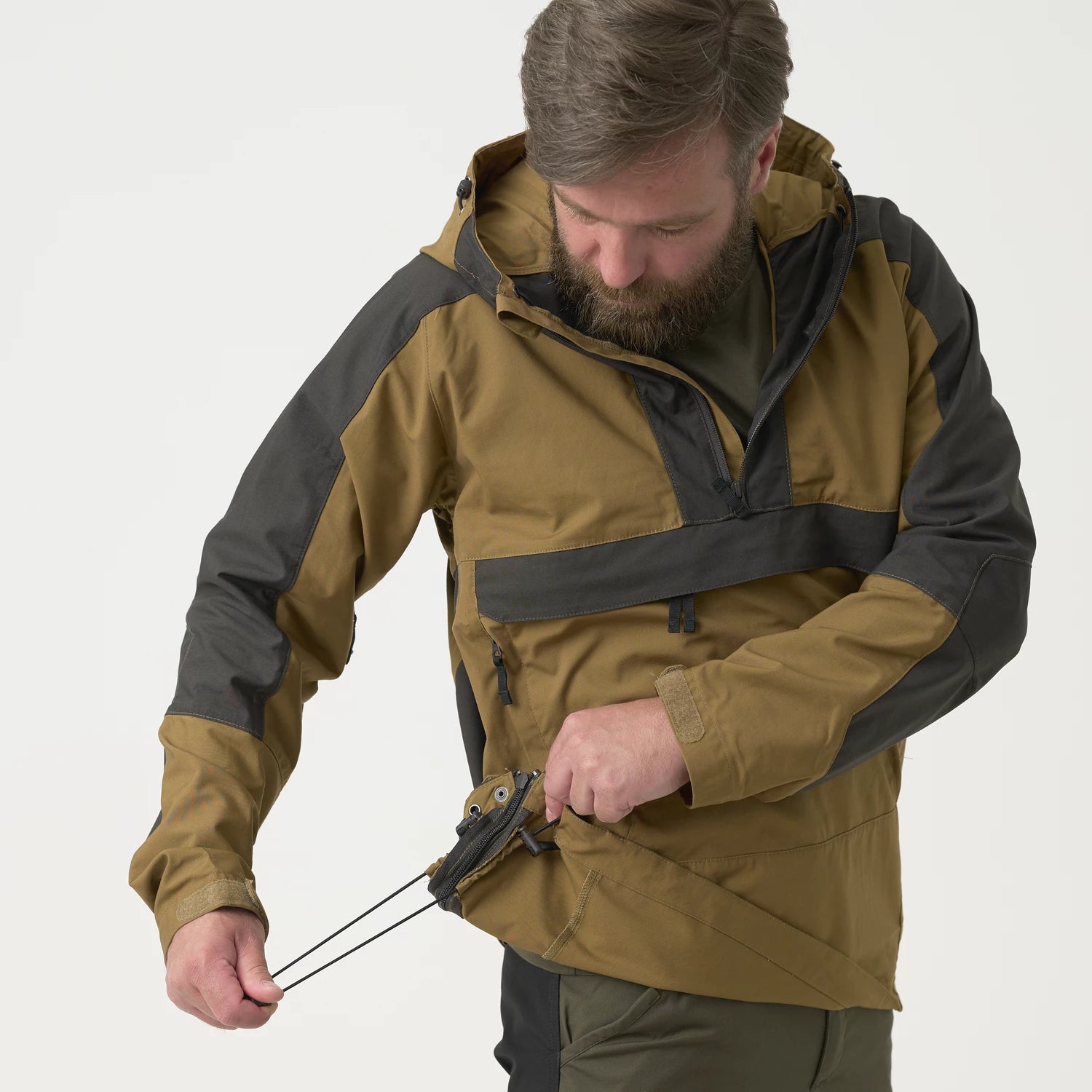 Helikon-Tex WOODSMAN Anorak bunda, Earth Brown / Black – detail 7