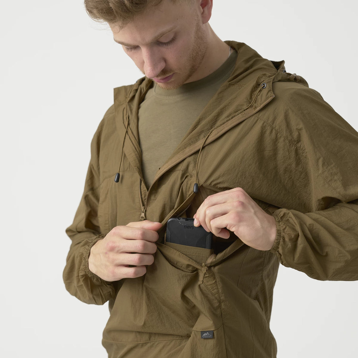 Helikon-Tex WINDRUNNER vetrovka WindPack Nylon, Taiga Green – detail 3