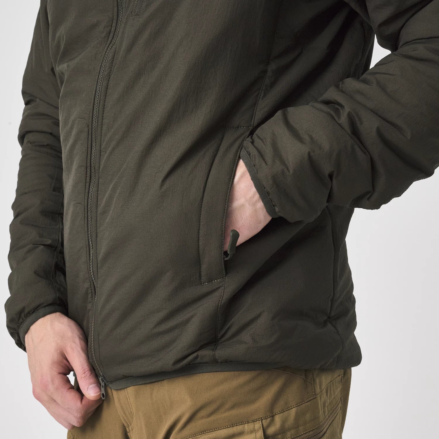 Helikon-Tex WOLFHOUND Bunda s kapucňou Climashield Apex, Tiger Stripe – detail 4