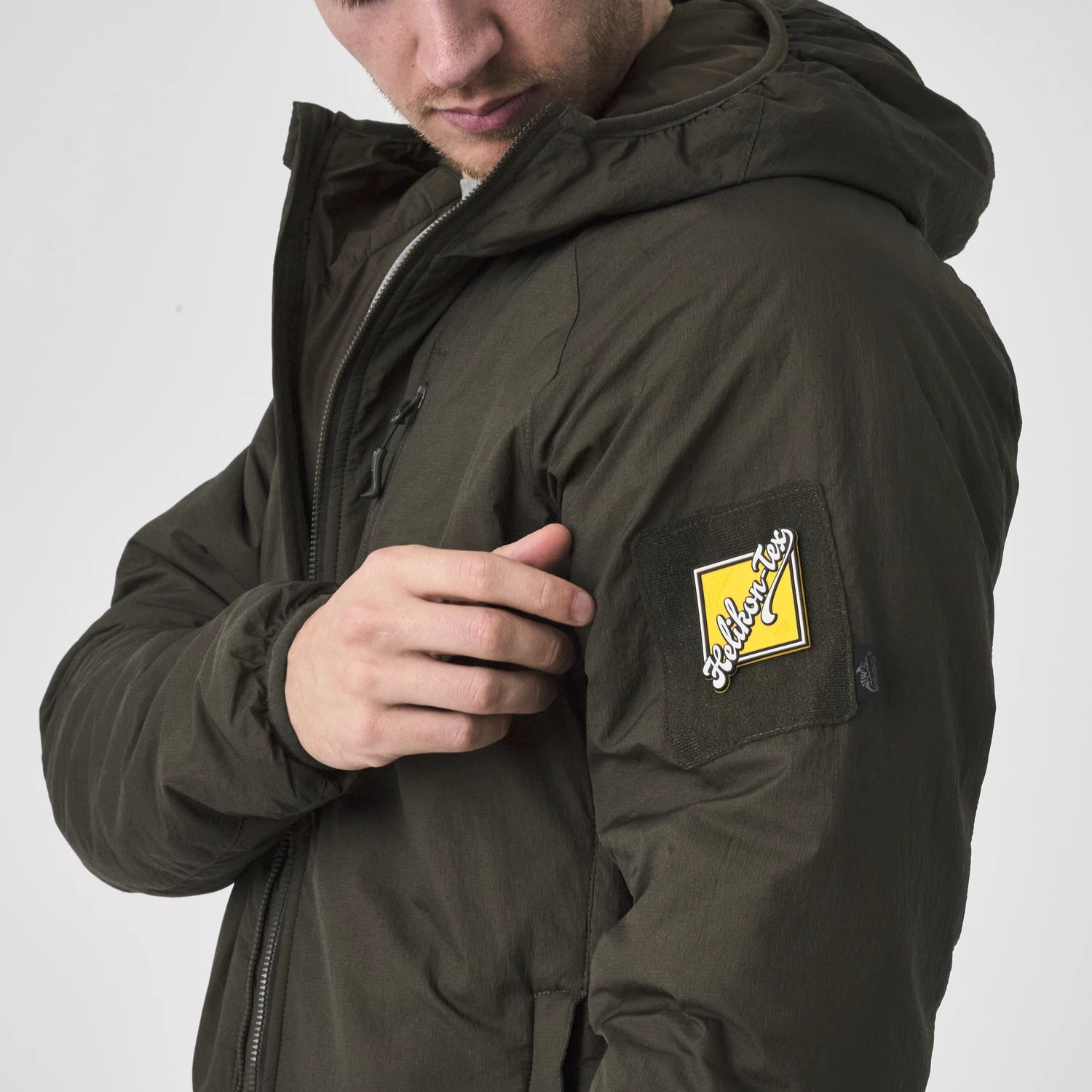 Helikon-Tex WOLFHOUND Bunda s kapucňou Climashield Apex, Tiger Stripe – detail 8