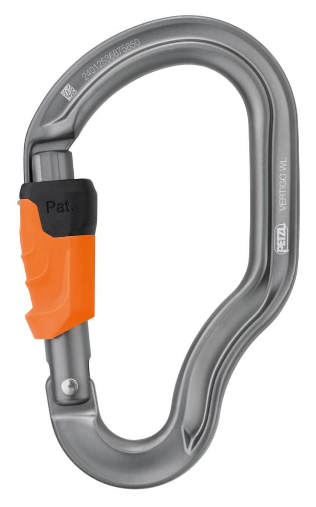 Petzl VERTIGO WIRE-LOCK karabiner mit drahtsicherung
