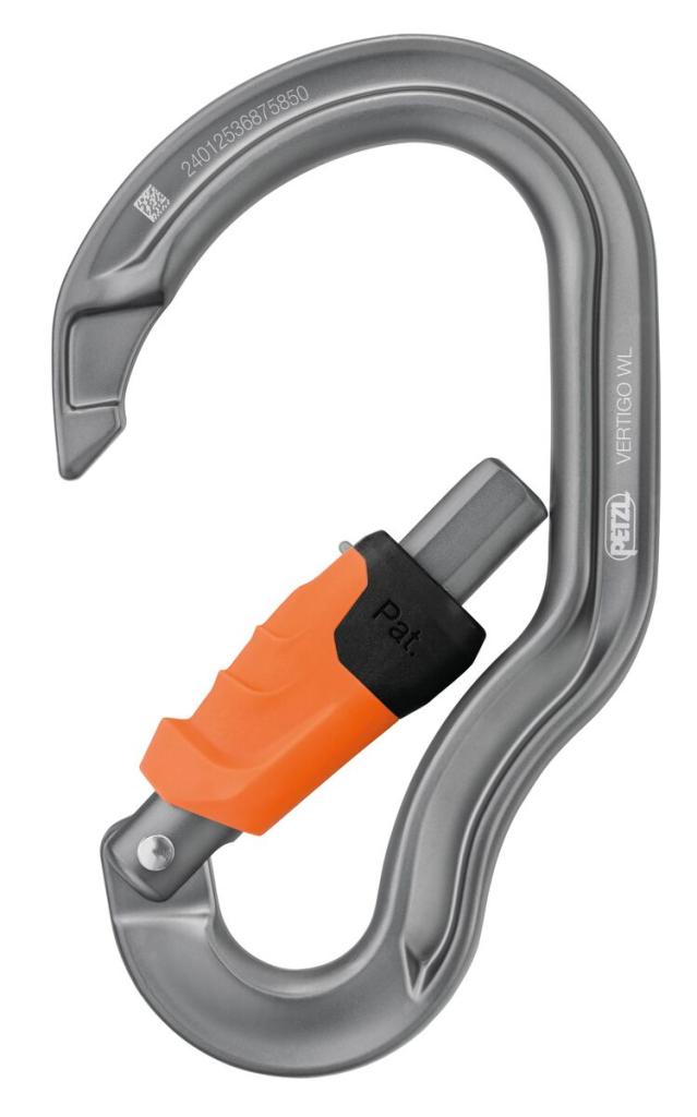 Petzl VERTIGO WIRE-LOCK karabiner mit drahtsicherung