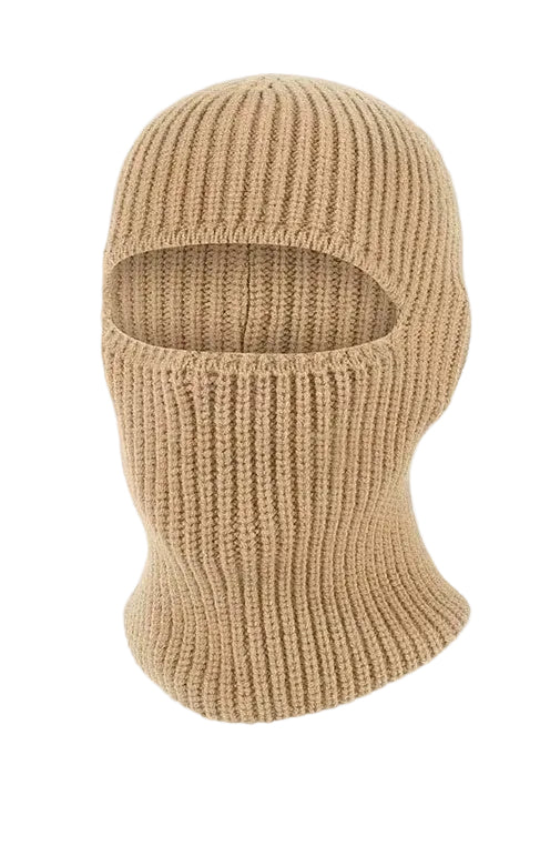 WARAGOD Mjuka pletená kukla 2 v 1, khaki