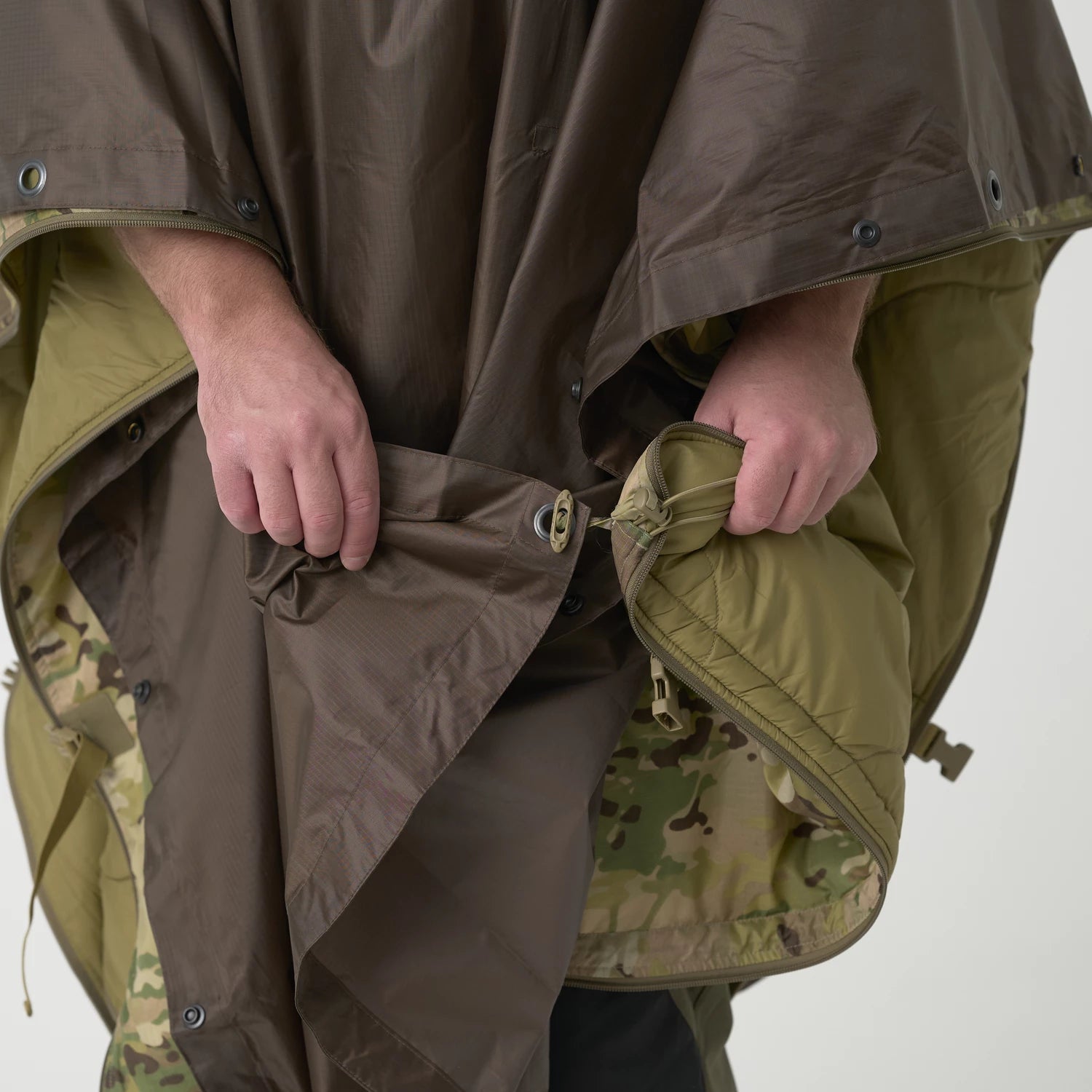 Helikon-Tex U.S. Model pončo, Shadow Grey – detail 1