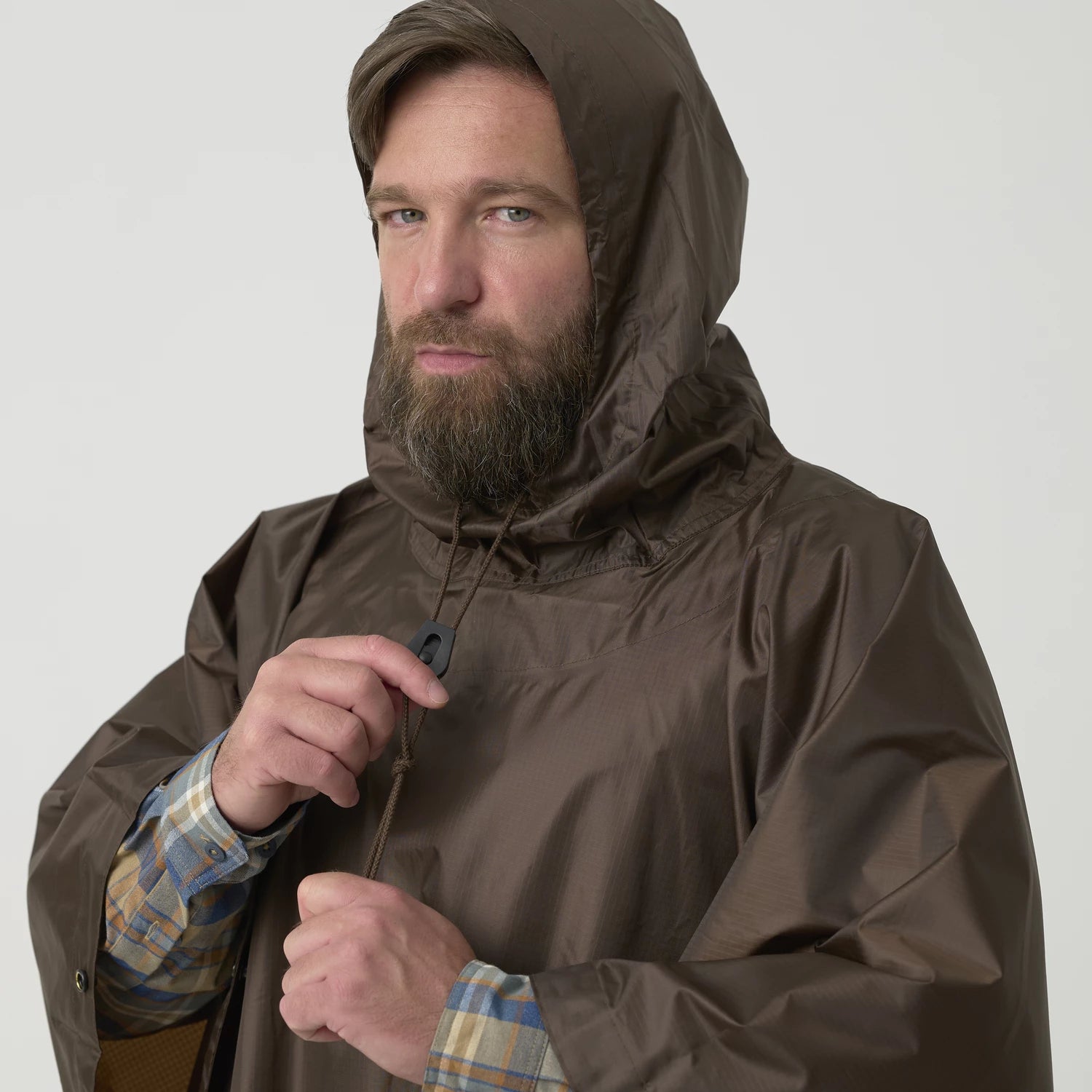 Helikon-Tex Pončo U.S. Model, Earth Brown – detail 2