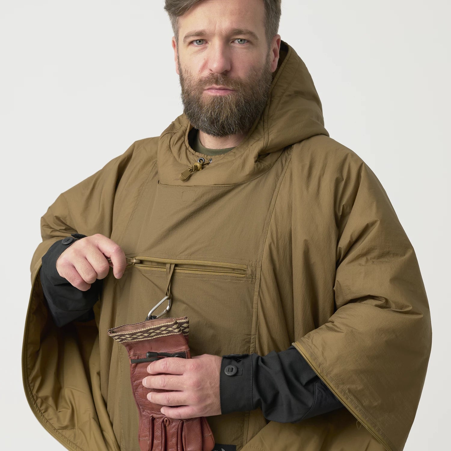 Helikon-Tex SWAGMAN ROLL pončo, pomarančový – detail 3