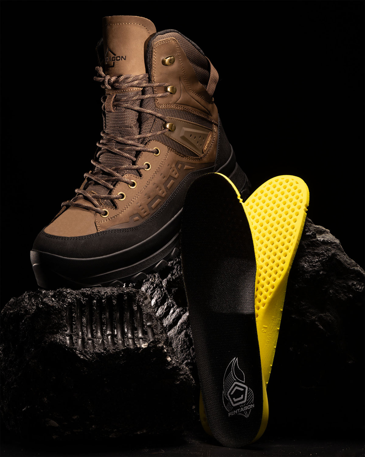 Pentagon Predator Bergsteigerschuhe 8", Braun