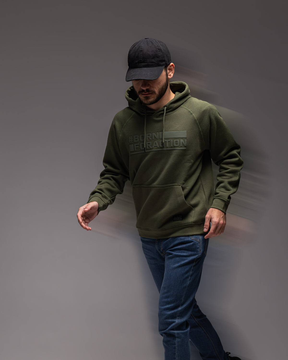 Pentagon Kapuzenpullover Born For Action, cinder grey
