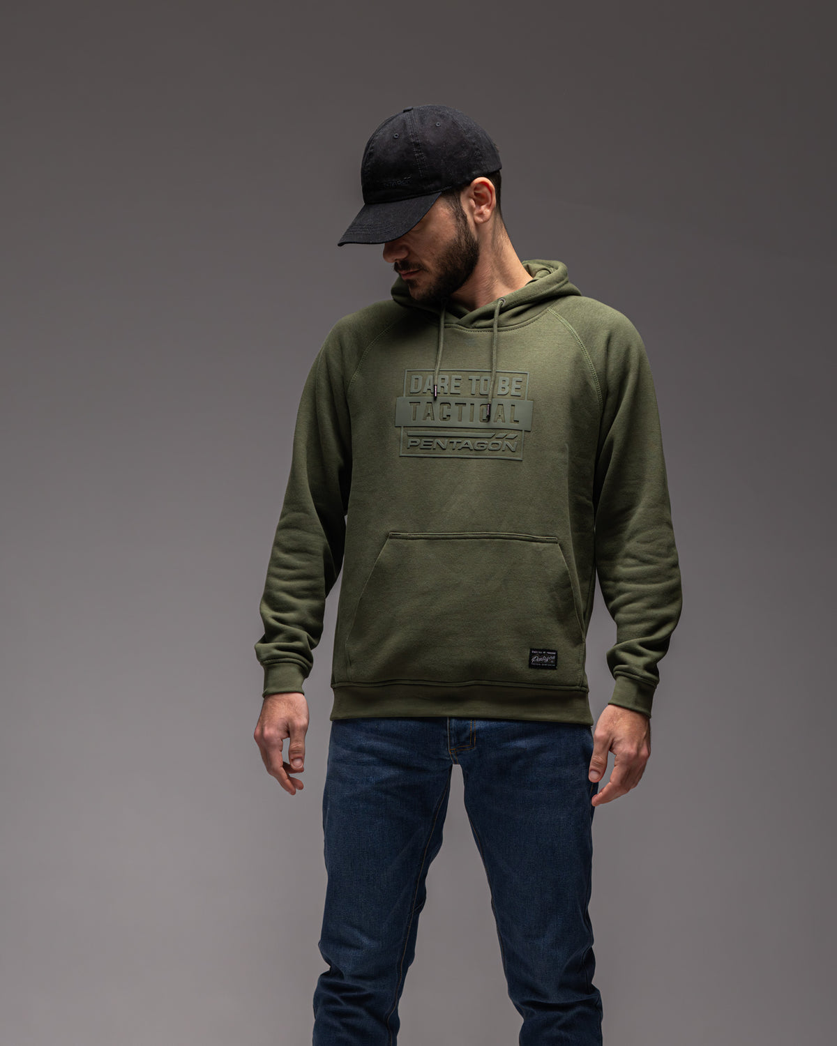 Pentagon Kapuzenpullover Dare To Be Tactical, schwarz