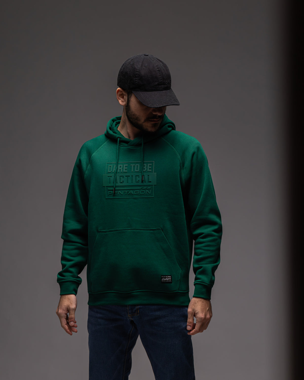 Pentagon Kapuzenpullover Dare To Be Tactical, schwarz
