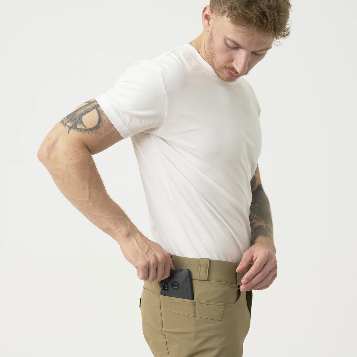 Helikon-Tex COVERT nohavice VersaStretch taktické Versa Stretch, Khaki – detail 5