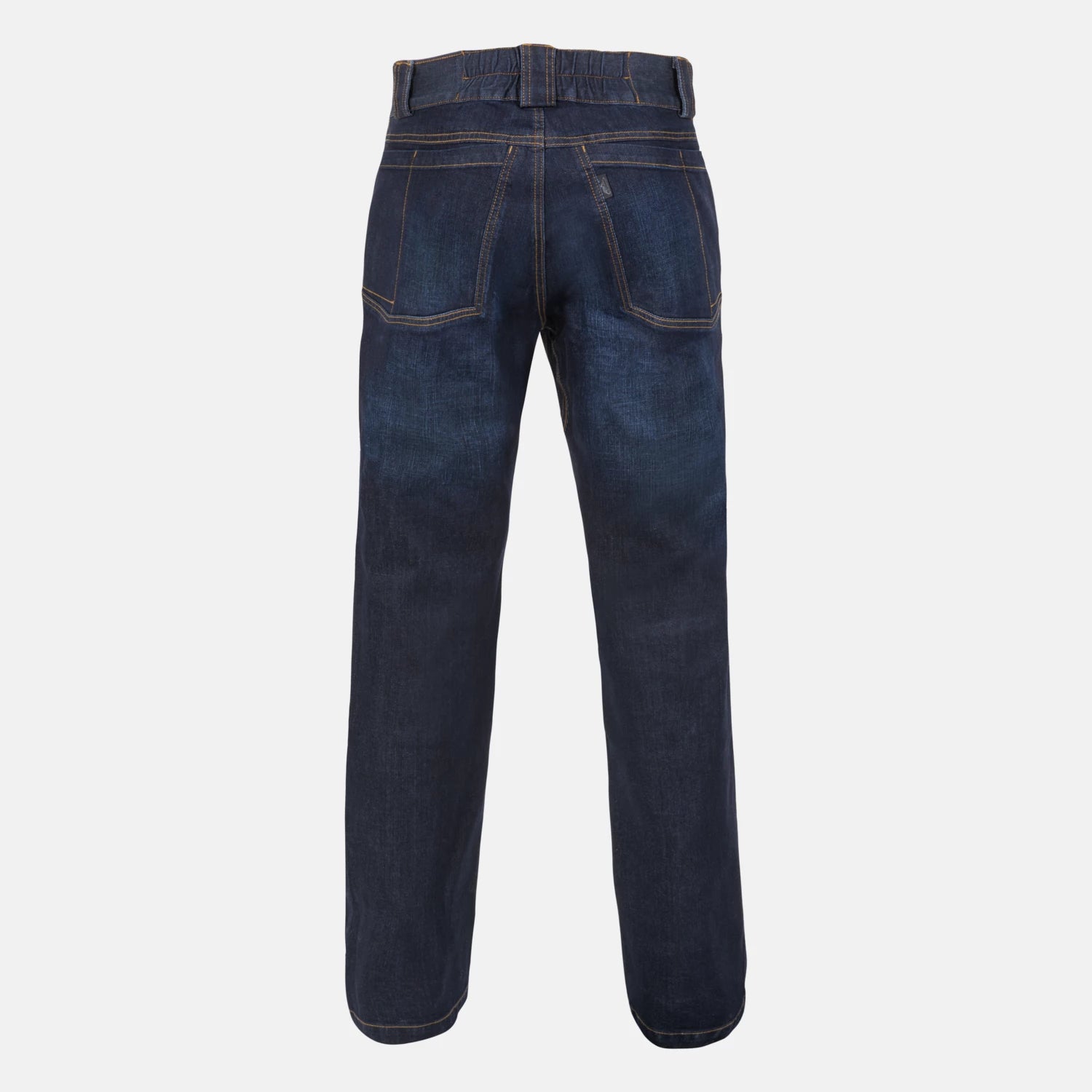 Helikon-Tex GREYMAN rifle nohavice taktické Slim Denim Mid, Dark Blue – zadná strana