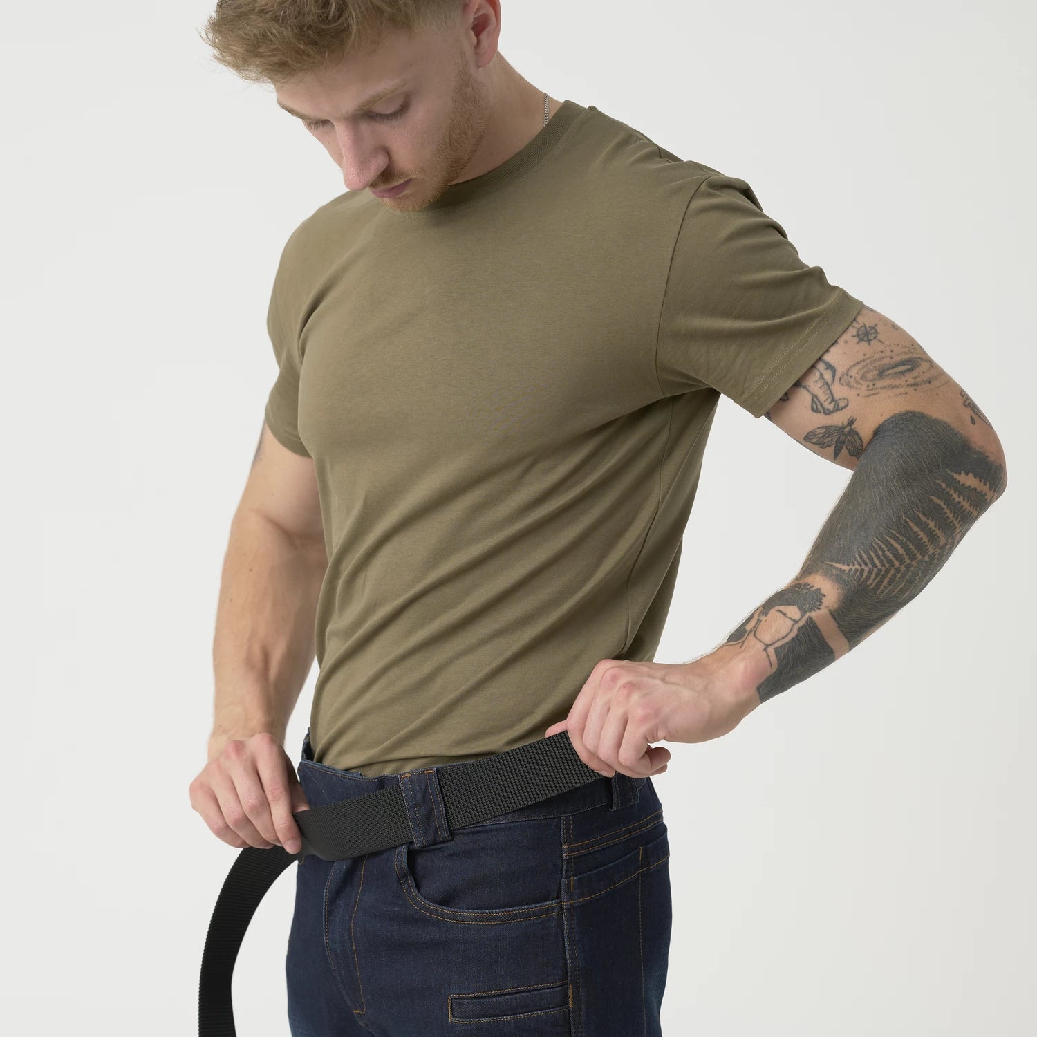 Helikon-Tex GREYMAN rifle nohavice taktické Slim Denim Mid, Dark Blue – detail 3