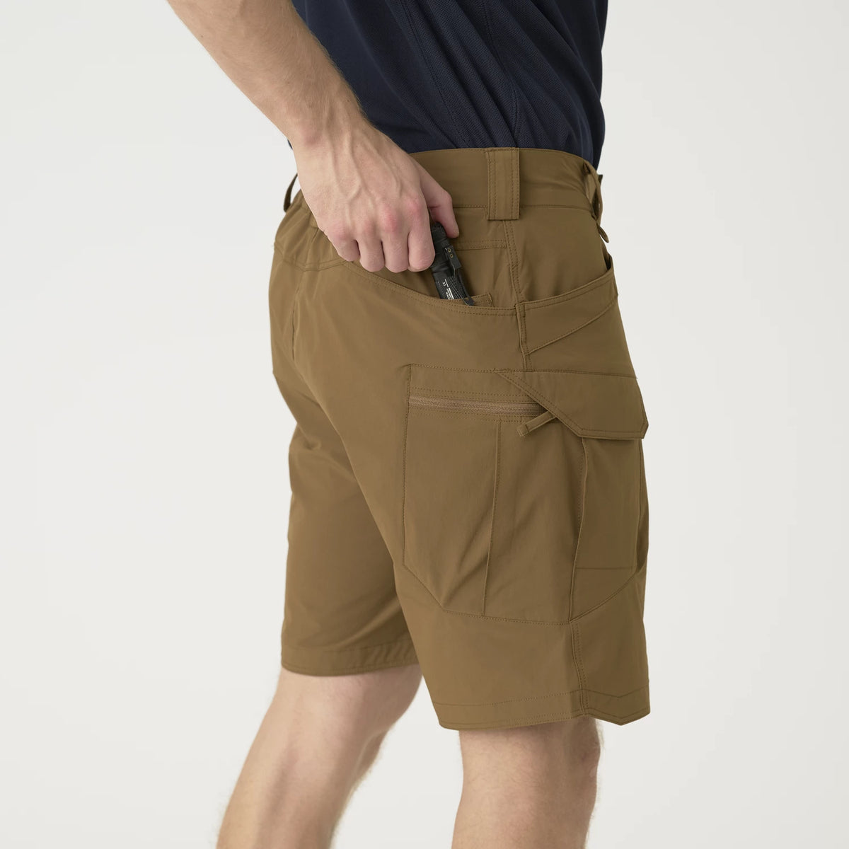 Helikon-Tex OTS 8.5" šortky VersaStretch taktické outdoorové Versa Stretch Lite, Taiga Green – detail 4