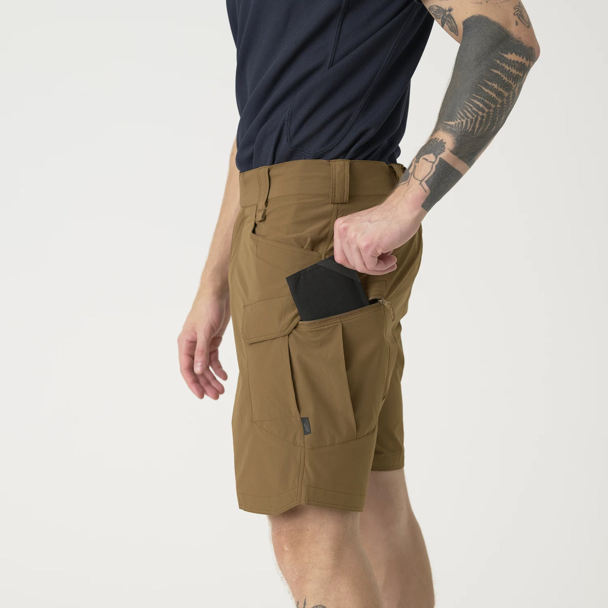 Helikon-Tex OTS 8.5" šortky VersaStretch taktické outdoorové Versa Stretch Lite, Taiga Green – detail 5