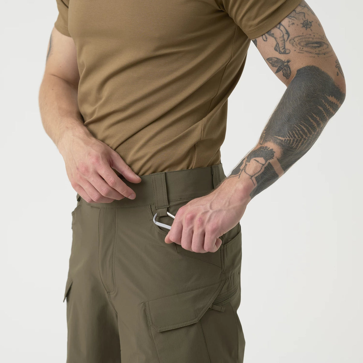 Helikon-Tex Ultra OTUS šortky VersaStretch outdoorové taktické Versa Stretch Lite Outdoorove, Shadow Grey – detail 4