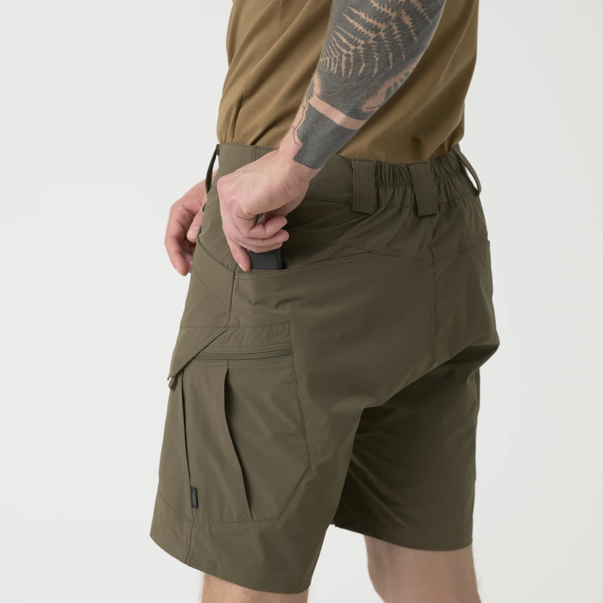 Helikon-Tex Ultra OTUS šortky VersaStretch outdoorové taktické Versa Stretch Lite Outdoorove, Shadow Grey – detail 7