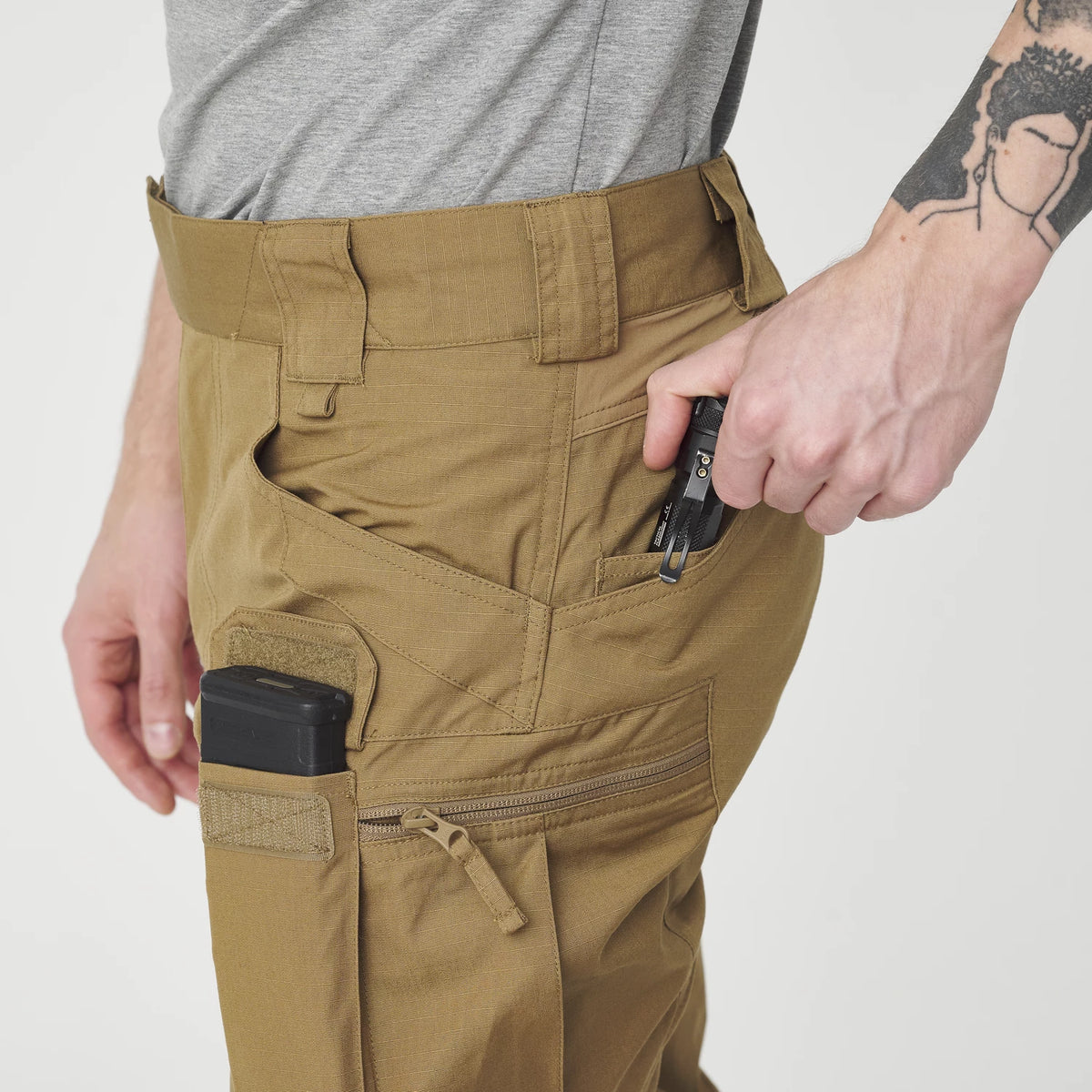 Helikon-Tex UTP nohavice taktické Flex, Adaptive Green – detail 4