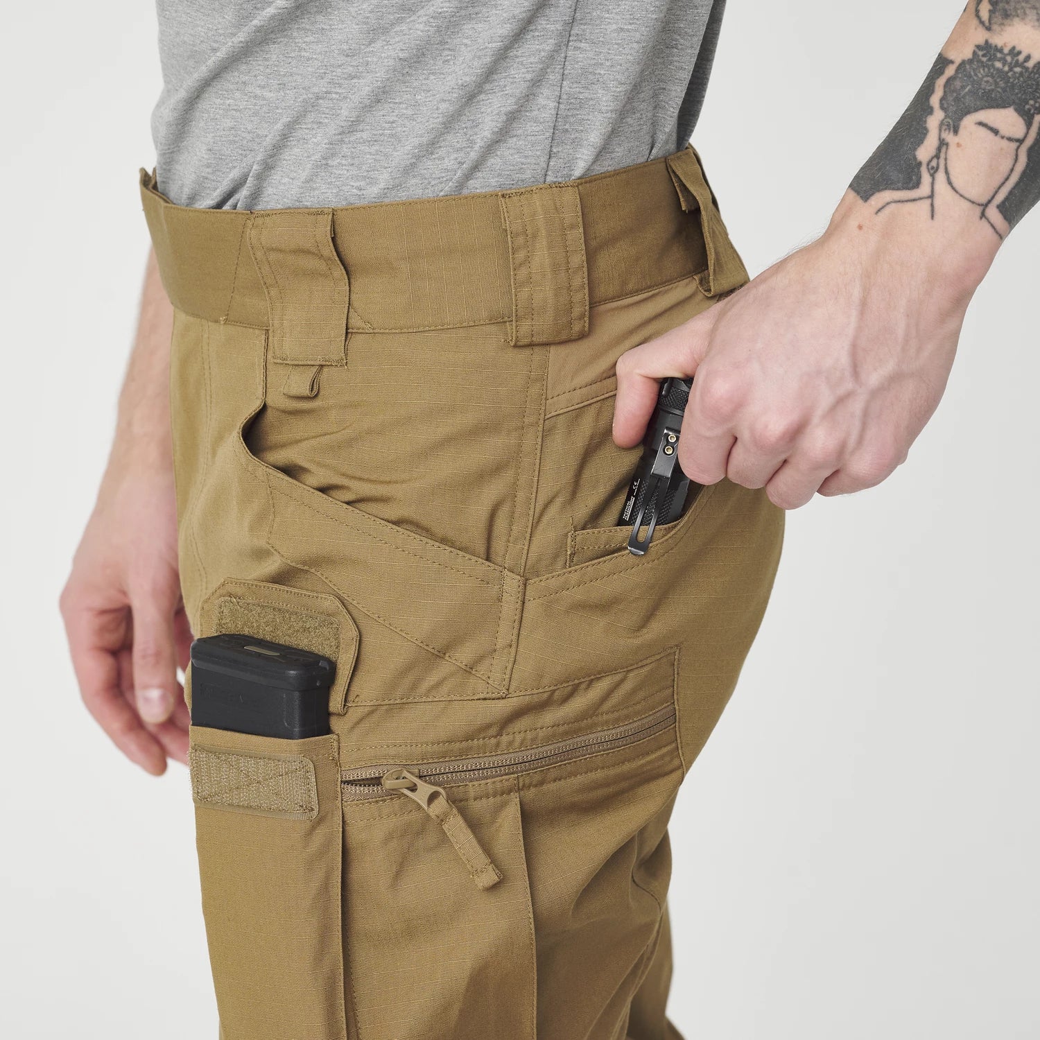 Helikon-Tex UTP nohavice taktické Flex, Adaptive Green – detail 4