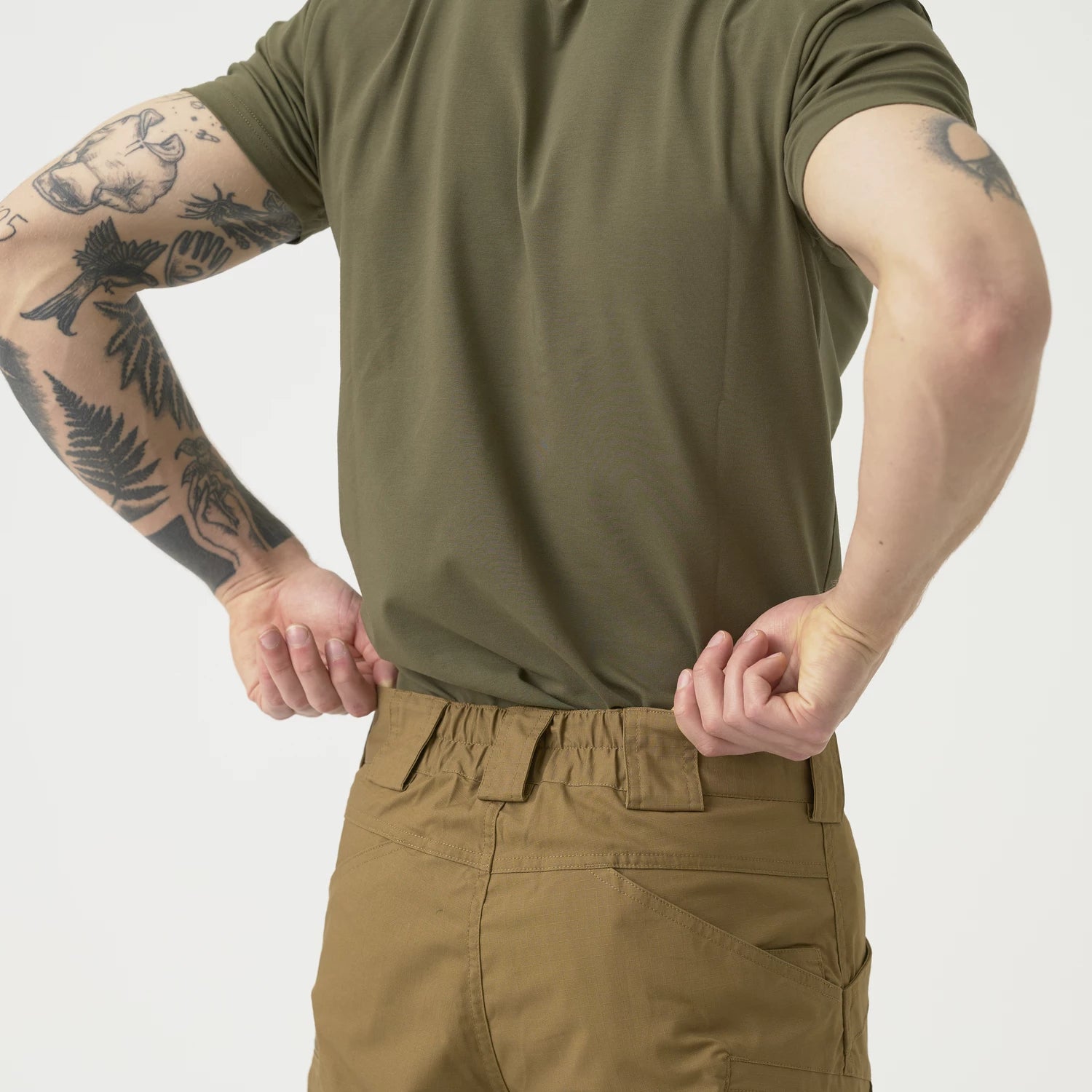 Helikon-Tex Urban Tactical 11" krátke nohavice Rip-Stop polycotton, Taiga green – detail 7