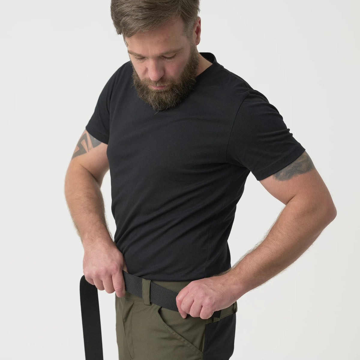 Helikon-Tex WOODSMAN nohavice, popolavo sivé – detail 5