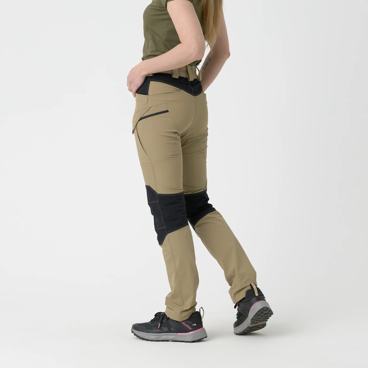 Helikon-Tex VersaStretch outdoorovo nohavice taktické dámske, taiga green – detail 4