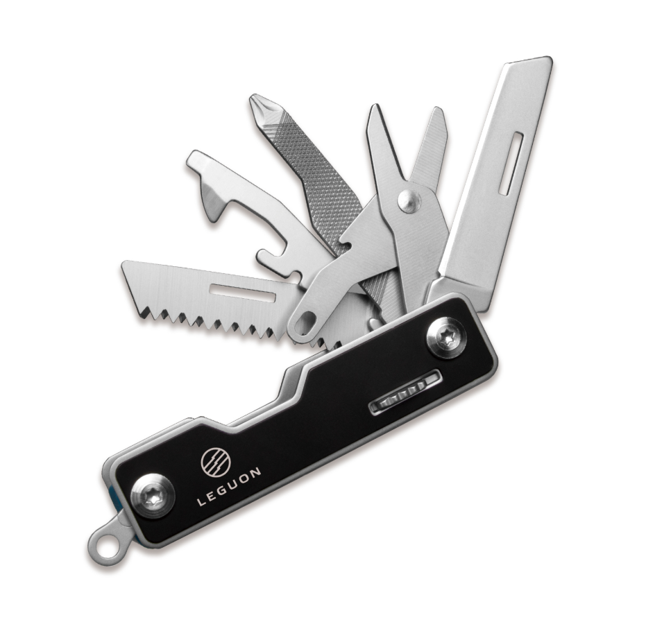 Leguon Brevis Mini-Multitool 9-in-1, schwarz