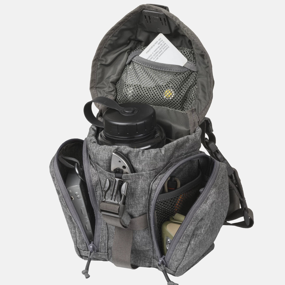 Helikon-Tex ESSENTIAL KITBAG® taška cez rameno nylon polyester zmes nylonu polyesteru, melanžová sivá – detail 4