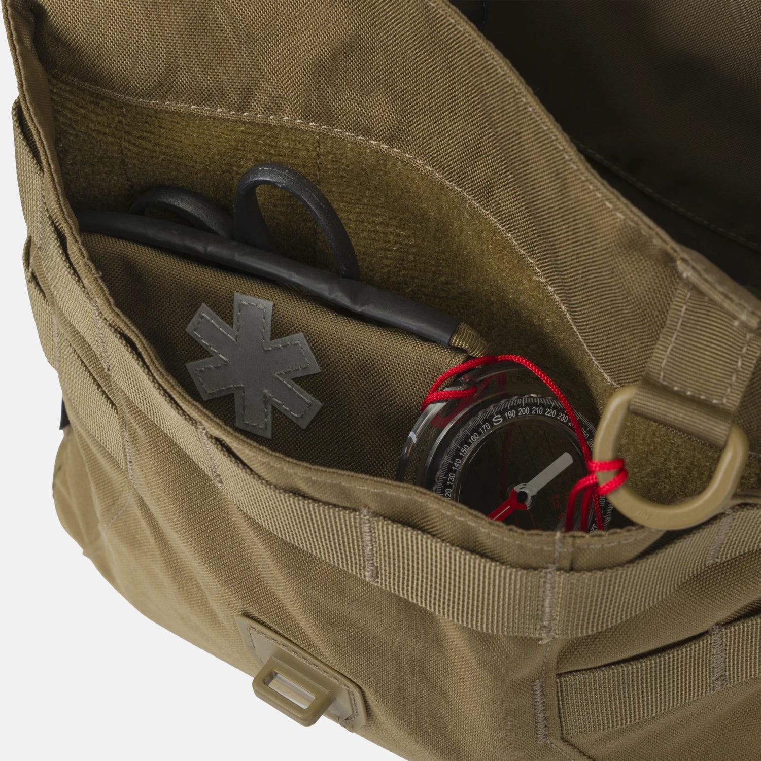 Helikon-Tex Bushcraft Haversack Bag taška cez rameno Cordura®, shadow grey/čierna – detail 2