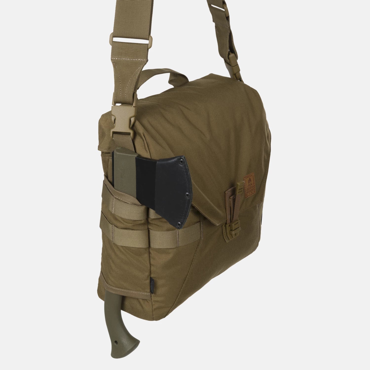 Helikon-Tex Bushcraft Haversack Bag taška cez rameno Cordura®, olivová/čierna – detail 5