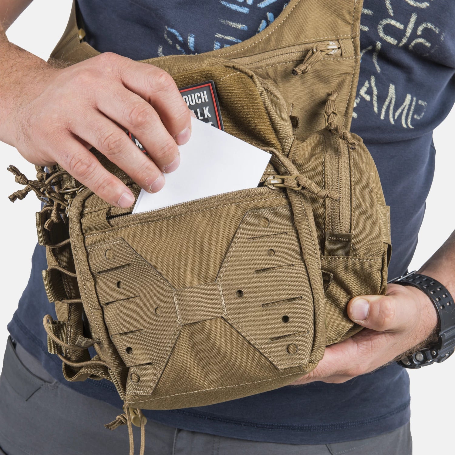 Helikon-Tex EDC SIDE BAG® kapsa cez rameno, čierna – detail 4