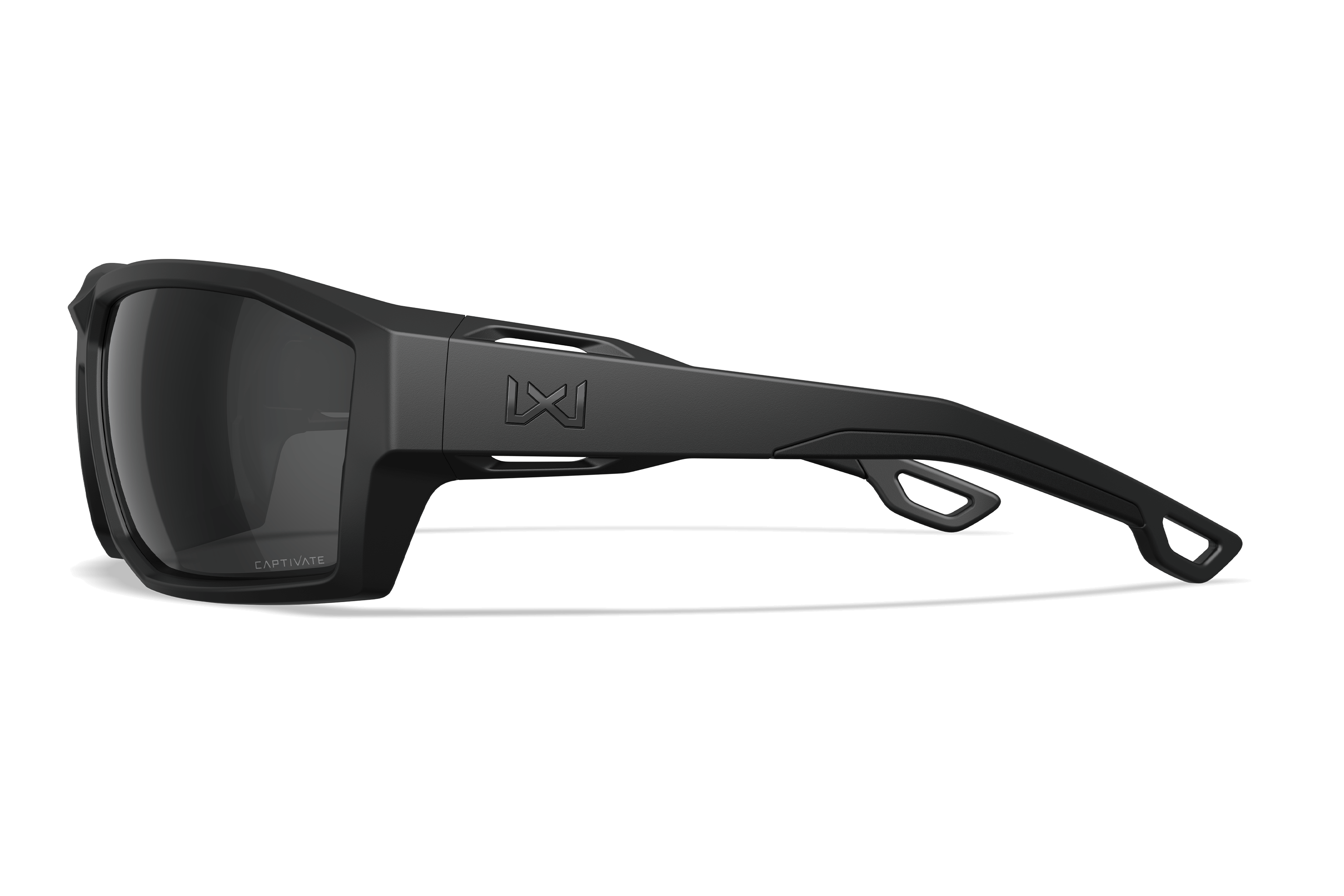 Wiley X Alpine Ballistic Sunglasses, Matte Black / CAPTIVATE Grey