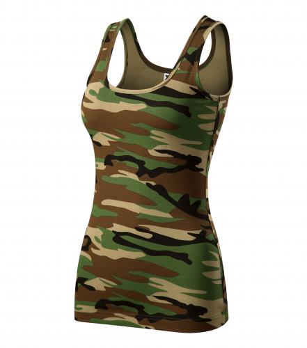 Malfini Camouflage damen Top, braun 180g/m2