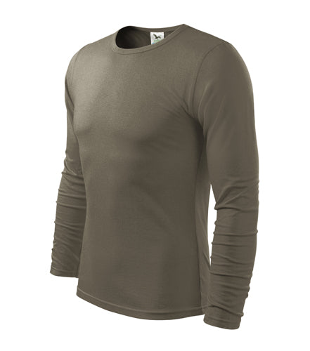 Malfini Fit-T langärmliges T-shirt, army, 160g/m2