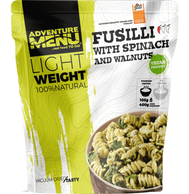 Adventure menu Fussili so Spinat und Walnüssen orechami, 400g