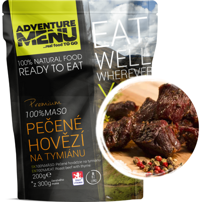 Adventure menu Gebacken Rindfleisch na Thymian, 200g