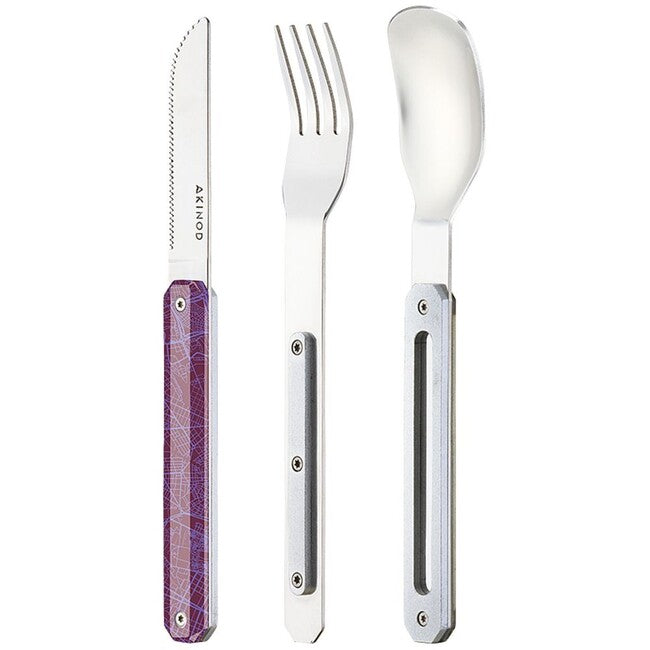 Akinod A01M00014 sada Bestecke 12h34, downtown violet