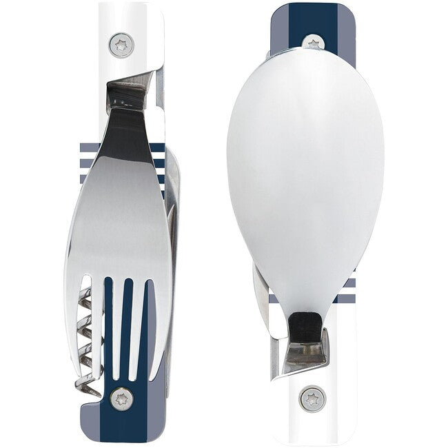 Akinod A02M00044 Multifunktions- Besteck 13h25, blue mariniere-mirror finish