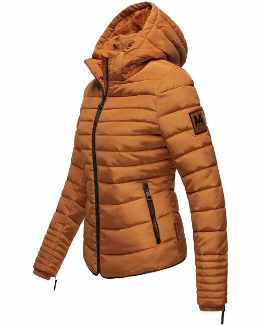 Marikoo Amber damen-Winterjacke mit Kapuze, rusty cinnamon