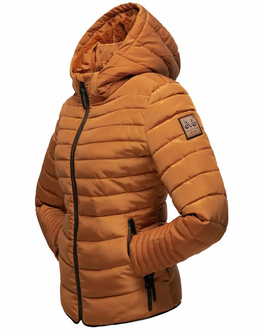 Marikoo Amber damen-Winterjacke mit Kapuze, rusty cinnamon