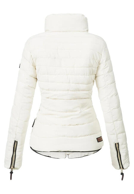 Marikoo Amber damen-winterjacke mit kapuze, white