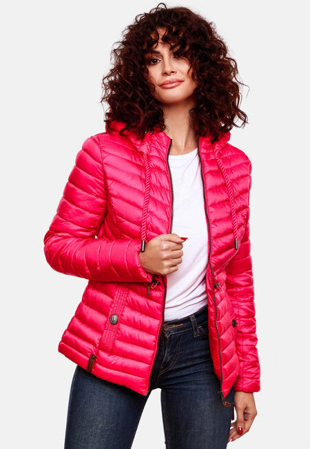 Marikoo ANIYAA damen-Übergangsjacke mit Kapuze, rosa