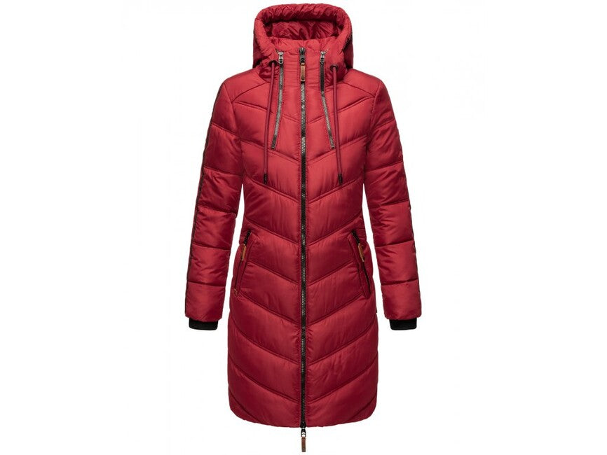 Marikoo ARMASA damen-winterjacke, dark red