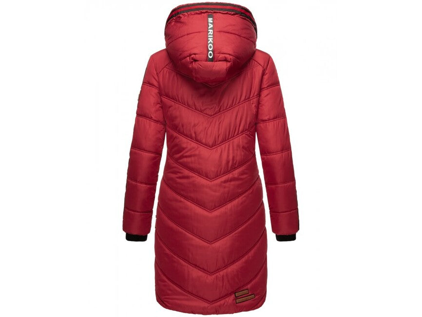 Marikoo ARMASA damen-winterjacke, dark red