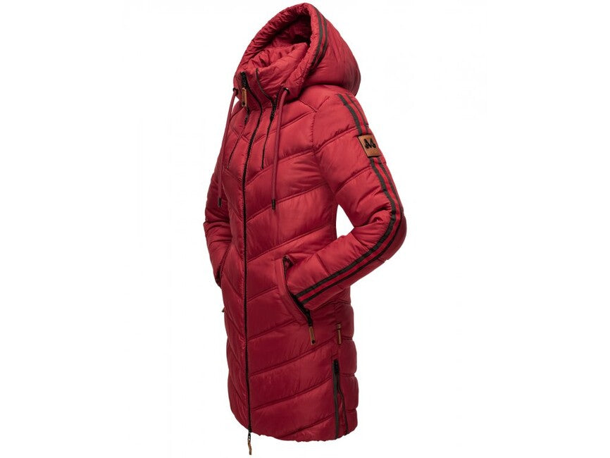 Marikoo ARMASA damen-winterjacke, dark red
